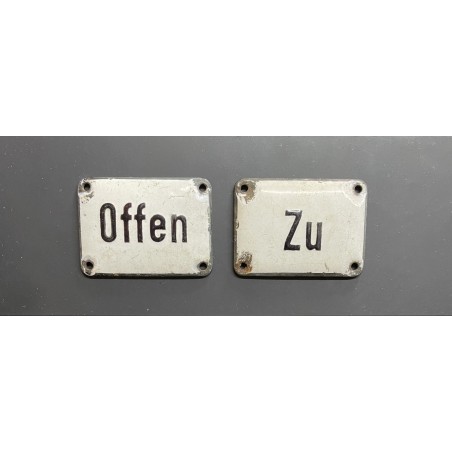 Offen Zu - DR Personenwagen Emailleschild