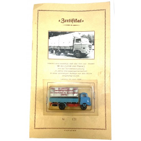 Modellauto  H0 1:87 LKW W50 Zertifikat Sammler 2