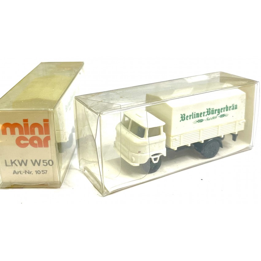 Modellauto  H0 1:87 LKW W50 Bürgerbräu Mini Car 1057/5