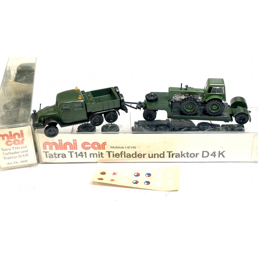 Modellauto  H0 1:87 LKW Tatra 141 Mini Car 1809 Militär